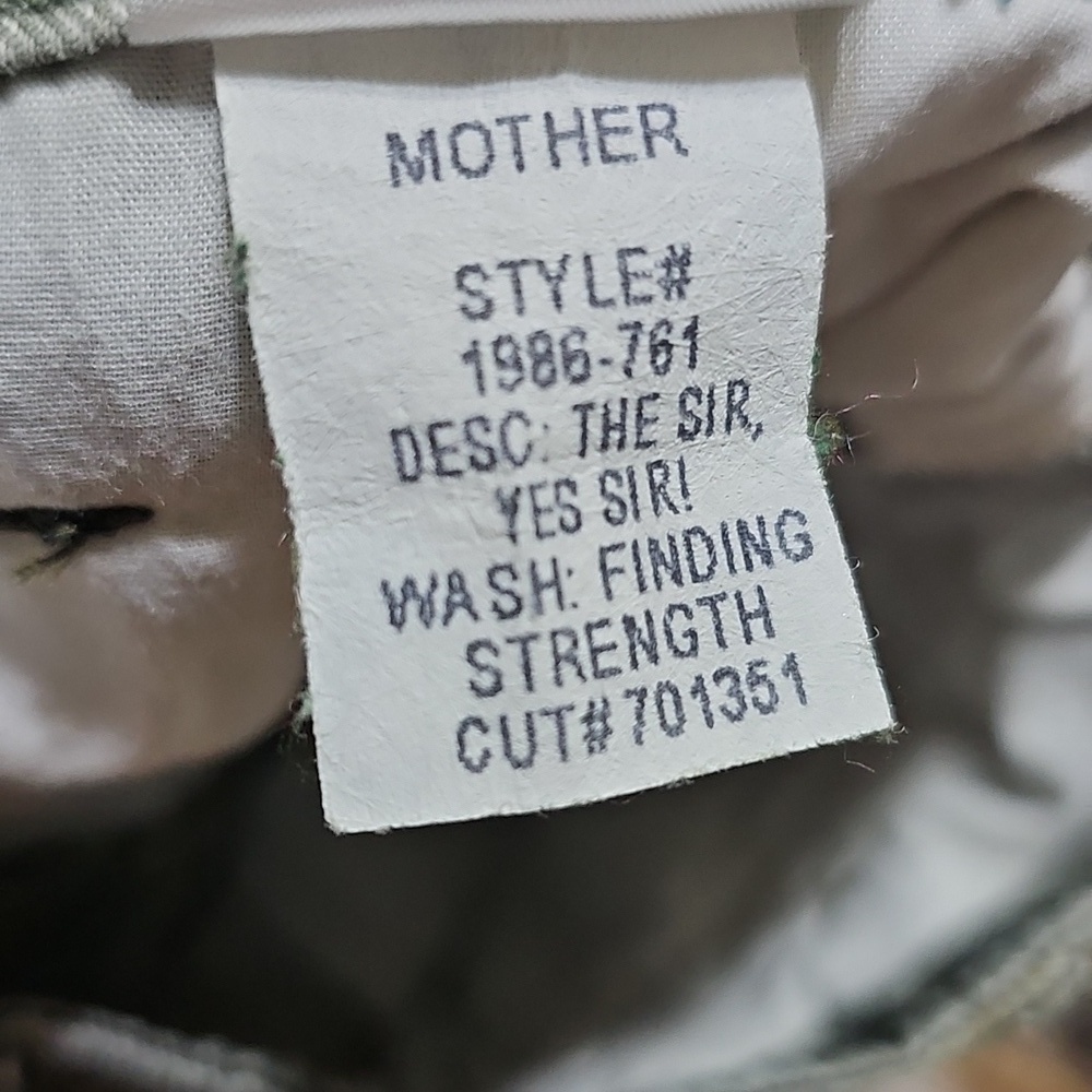Mother Camouflage High Waist Cargo‎ Pants Size 24 - Picture 6 of 9